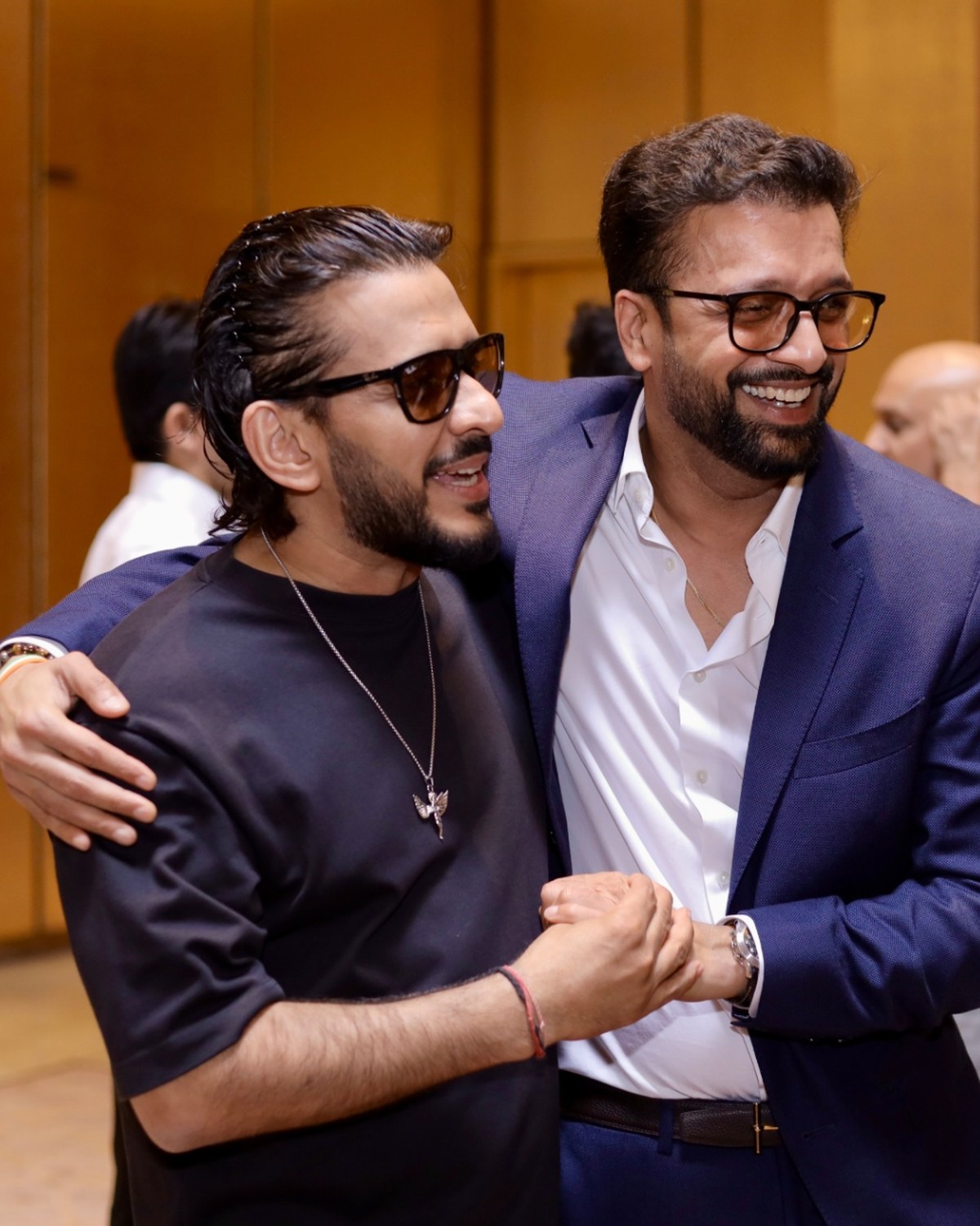 Sahil Jindal greeting a guest at the Trevel launch evening