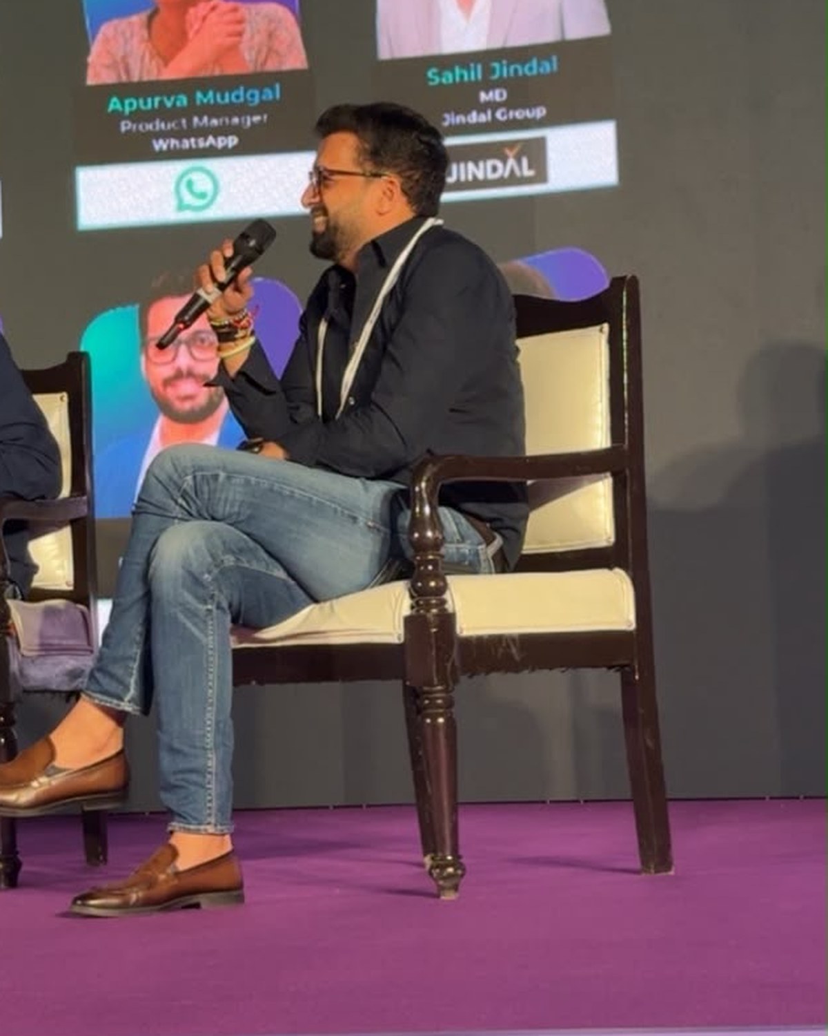 Sahil Jindal speaking on the AI-native consumer panel at the D2C Insider Frontier AI Summit in Gurgaon