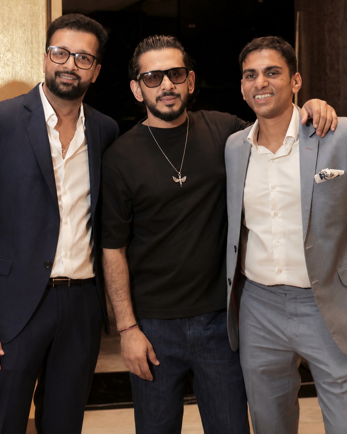 Sahil Jindal with founders from his portfolio at a networking evening