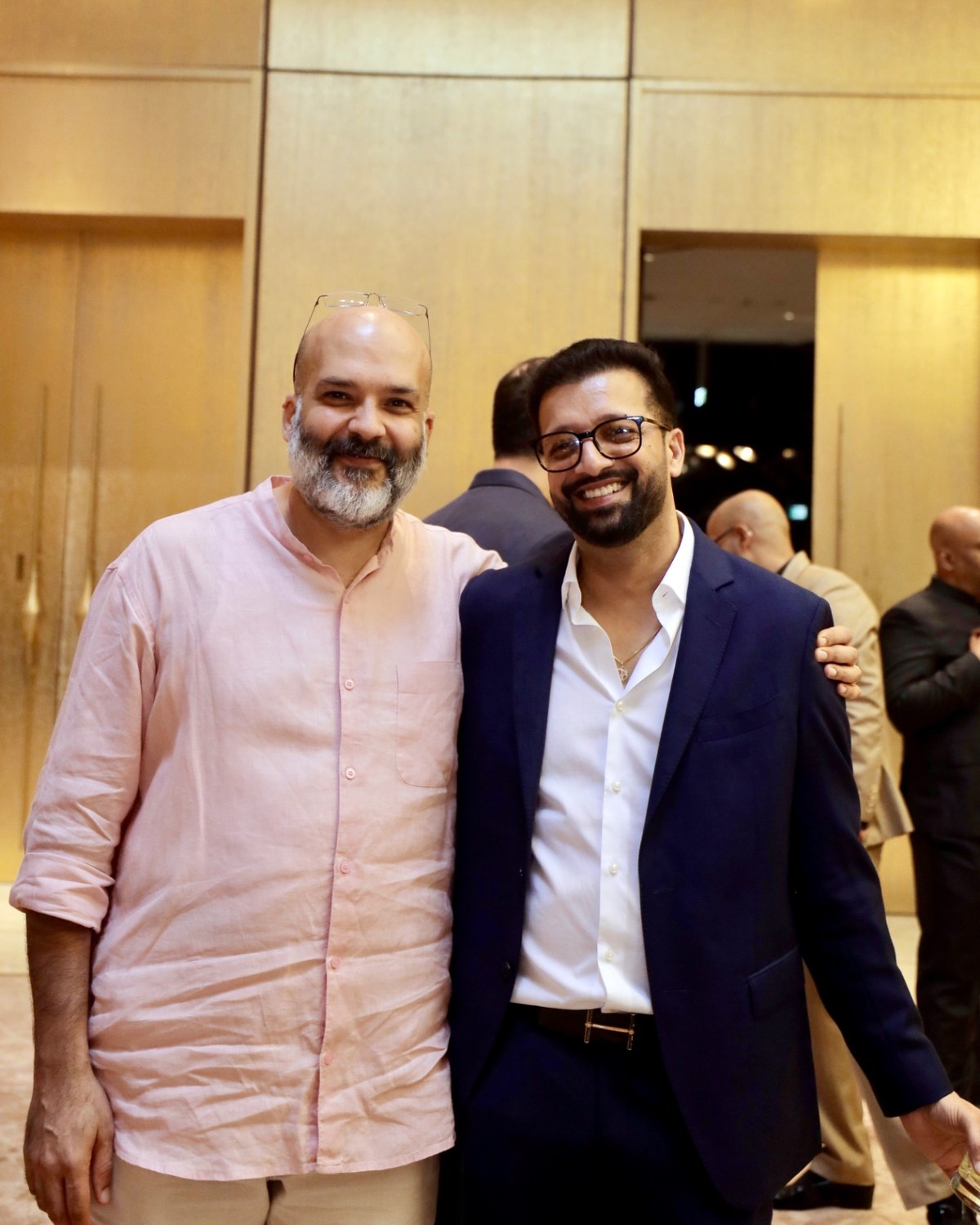 Sahil Jindal with a guest at a business networking evening in Gurugram